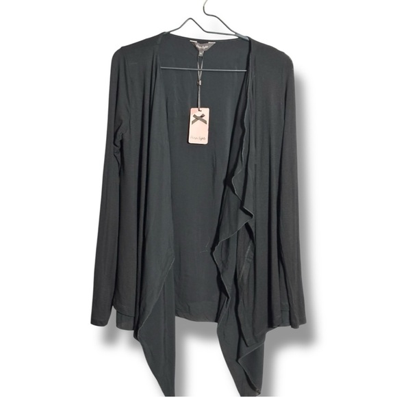 Phase Eight Black Flowy High Low with Open Relaxed Fit NWT Cardigan - Picture 16 of 16